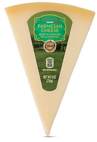 Priano Italian Cheese Wedges, Asiago &amp; Parmesan