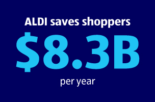 ALDI saves shoppers $8.3B per year