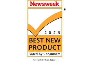 Newsweek. 2025 Best New Product. Voted by Consumers. Research by BrandSpark